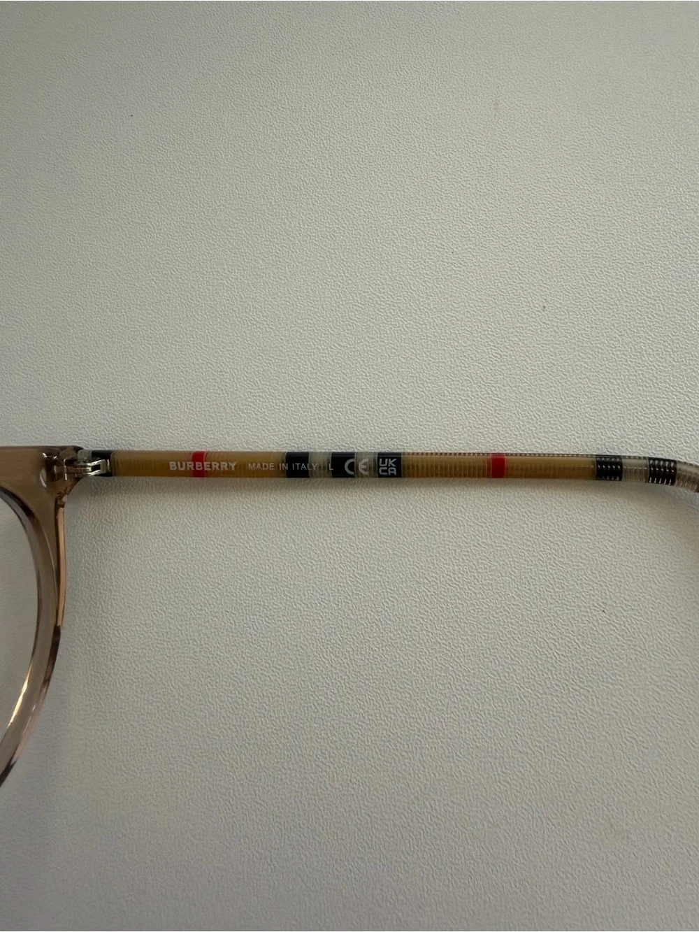 Burberry Brown/Tan Round Optical Glasses with Case and Cloth